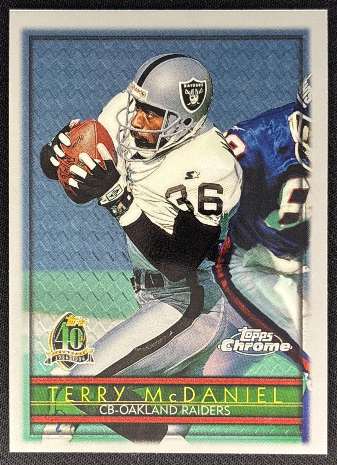 Terry McDaniel 1996 Topps Chrome Raiders Sports Trading Cards