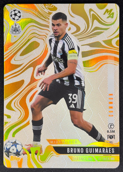 Bruno Guimaraes 2025 Match Attax Madness UEFA Champions League Common Newcastle Sports Trading Cards