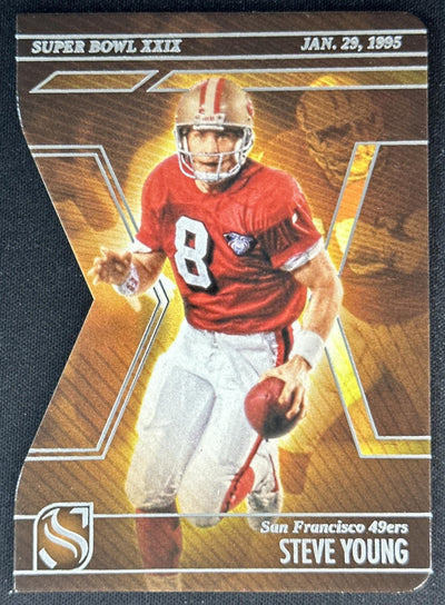 Steve Young 2025 Panini Silhouette Super Bowl 49ers Sports Trading Cards