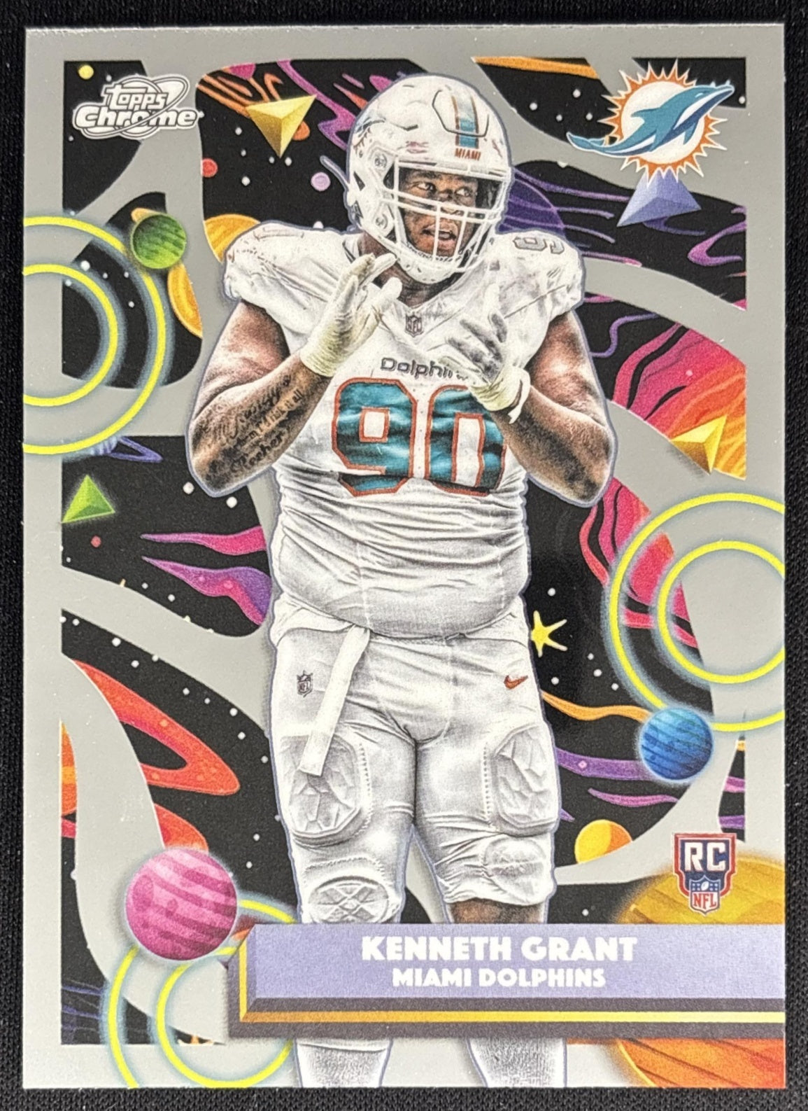 Kenneth Grant 2025 Topps Cosmic Chrome Dolphins front