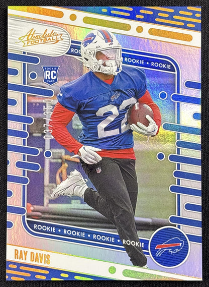 Ray Davis 2024 Panini Absolute Rookies Spectrum /350 Bills