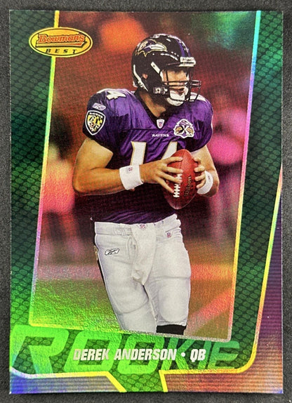 Derek Anderson 2005 Bowman's Best Green /799 Ravens Sports Trading Cards