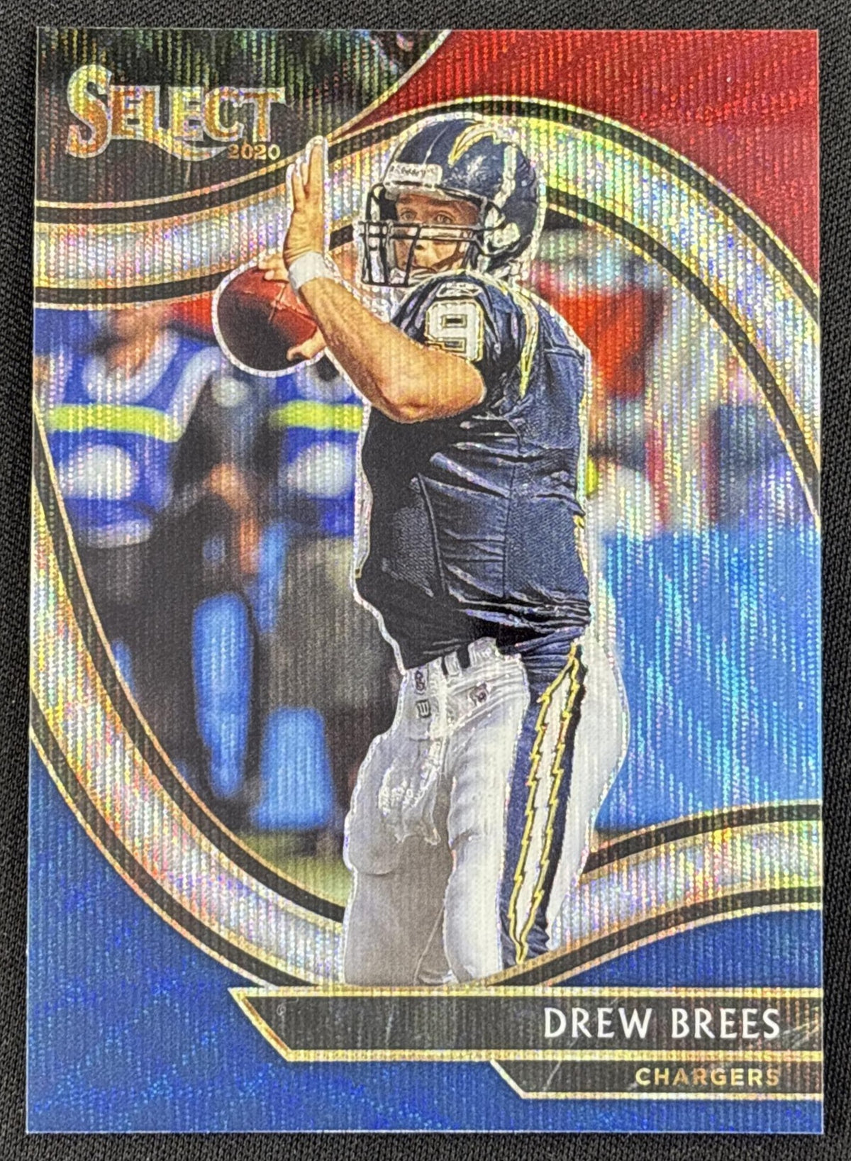 Drew Brees 2020 Panini Select Tri Color Prizm /75 Chargers