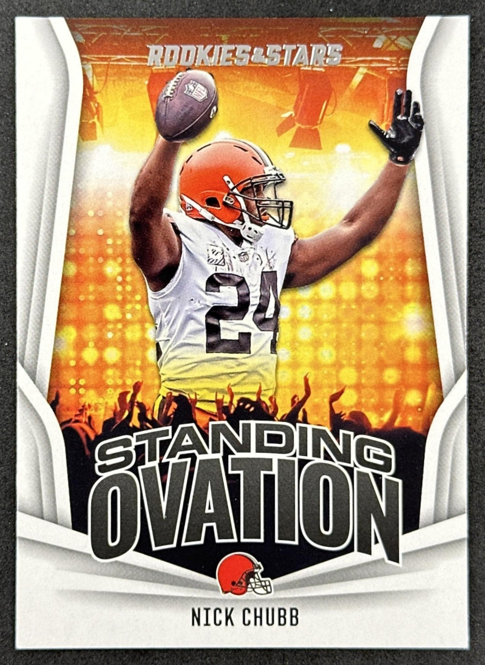 Nick Chubb Standing Ovation 2023 Rookies & Stars Browns Texans Front
