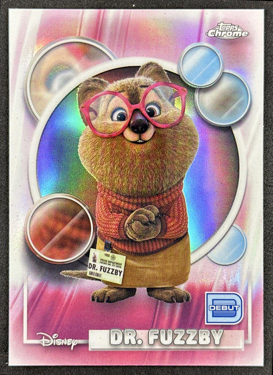 Dr. Fuzzby 2026 Topps Chrome Disney Refractor Zootopia 2 Front