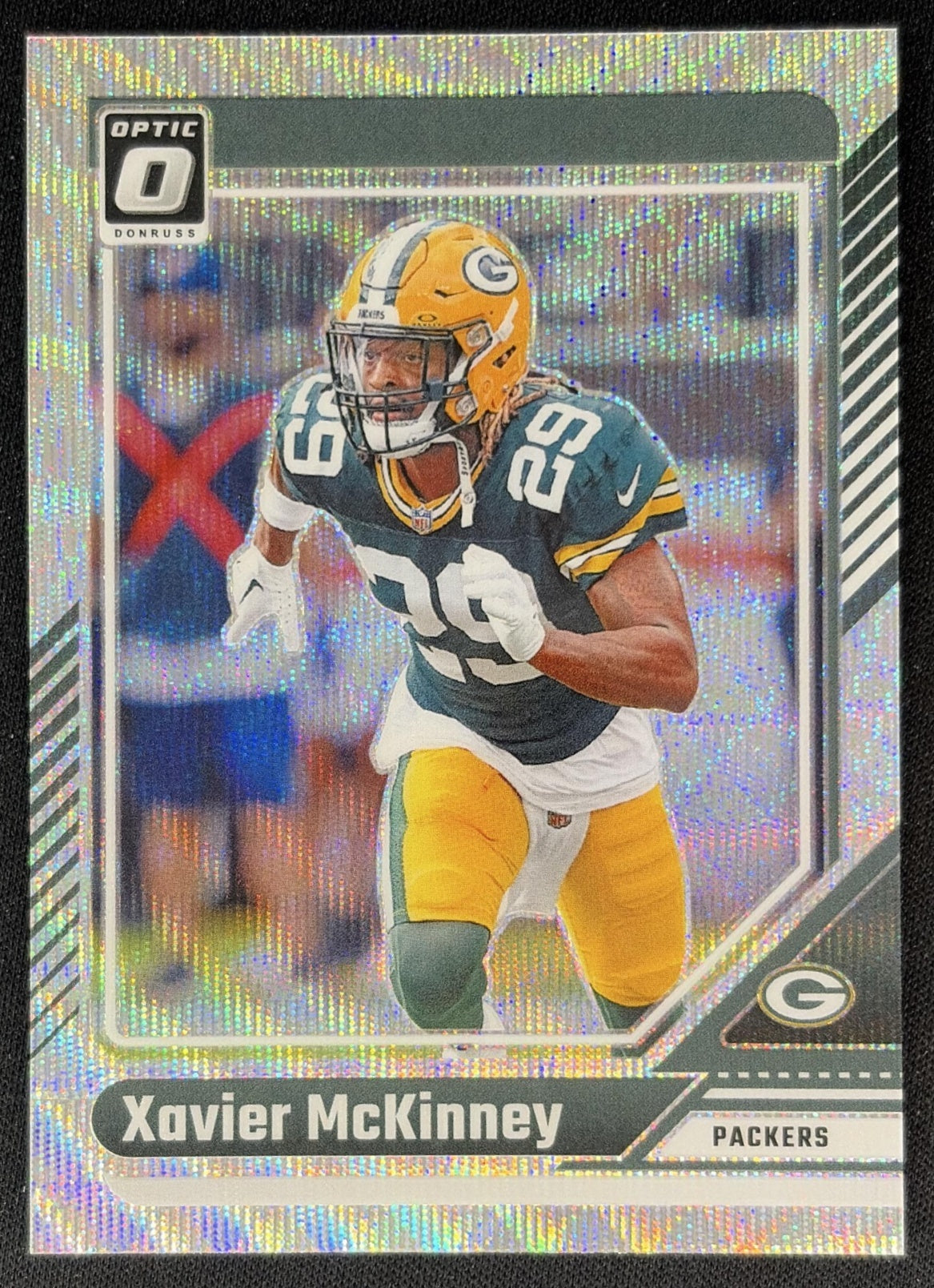 Xavier McKinney 2024 Panini Donruss Optic Wave /300 Packers