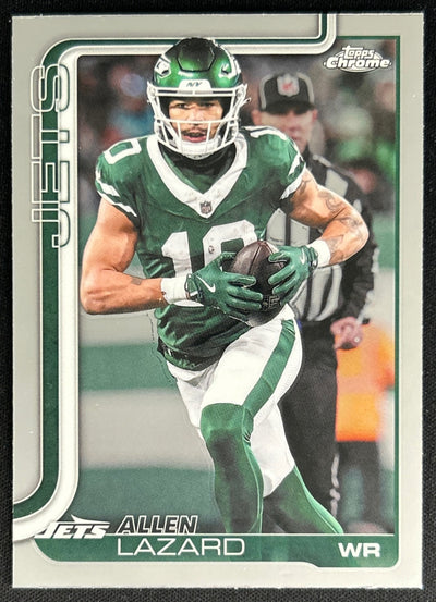 Allen Lazard 2025 Topps Chrome Jets Default Title Sports Trading Cards