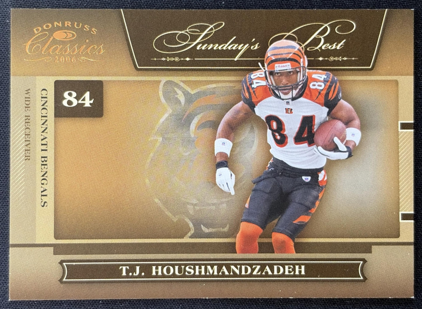 T.J. Houshmandzadeh 2006 Donruss Classics Sunday's Best Bronze /1000 Bengals Sports Trading Cards