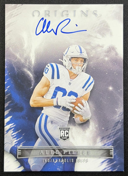 Alec Pierce 2022 Panini Origins Rookie Auto Colts