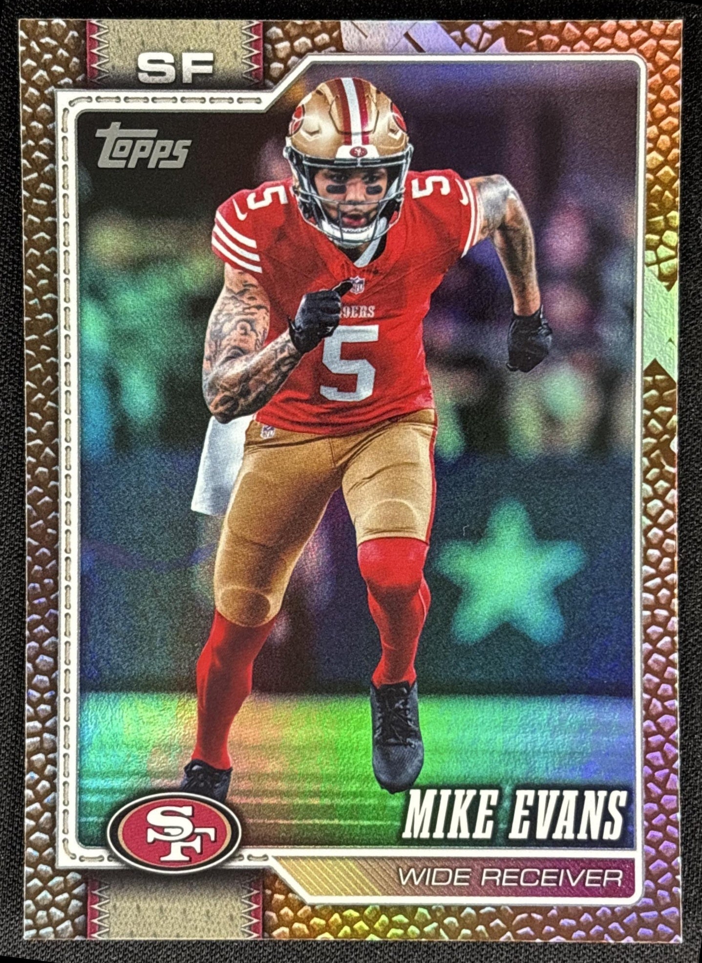 Mike Evans 2026 Topps Football Leather Foil 49ers
