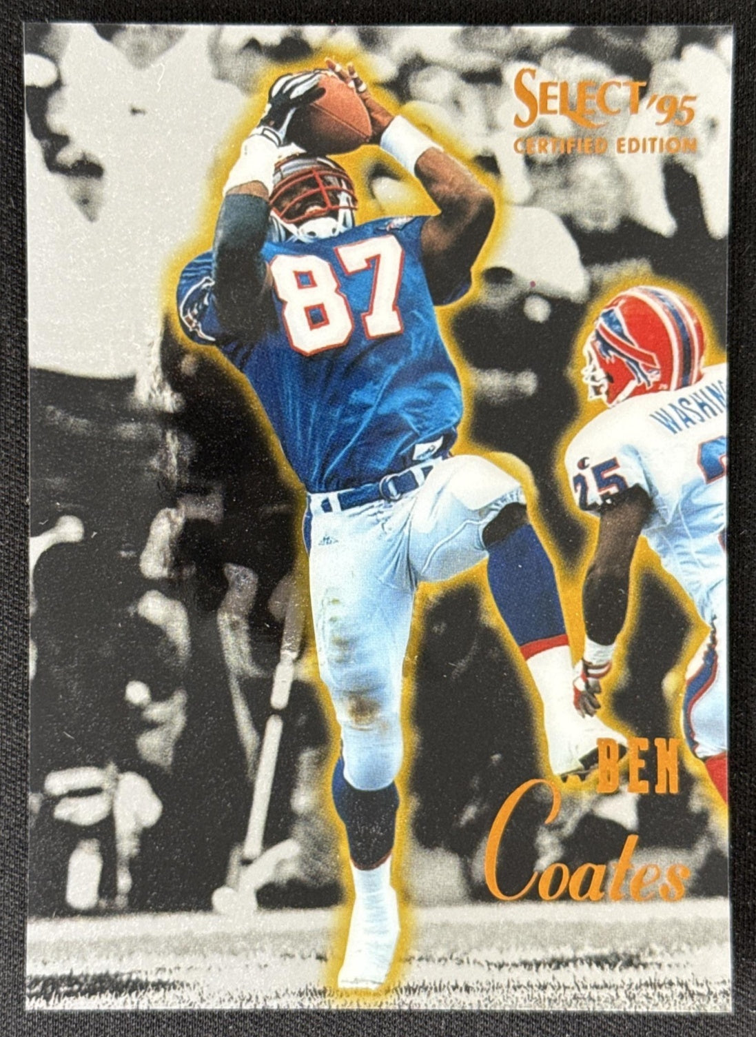 Ben Coates 1995 Pinnacle Select Certified Patriots Sports Trading Card