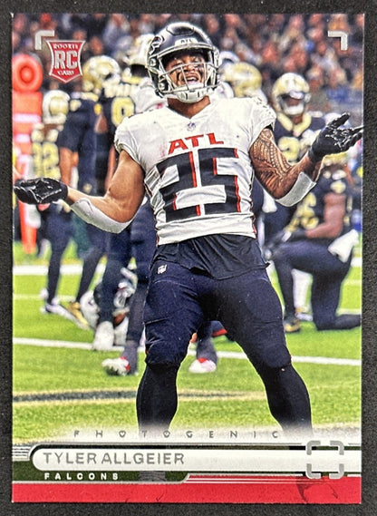 Tyler Allgeier 2022 Panini Chronicles Photogenic Falcons front
