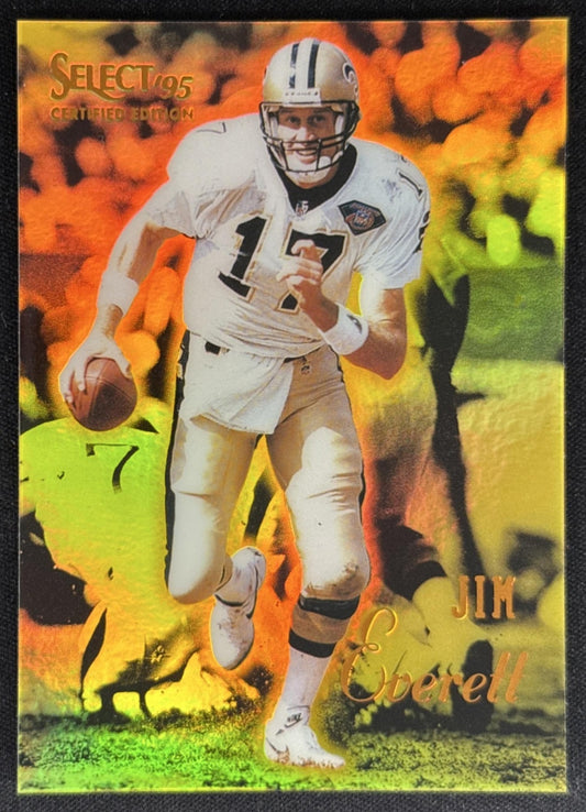 Jim Everett 1995 Pinnacle Select Certified Mirror Gold Saints