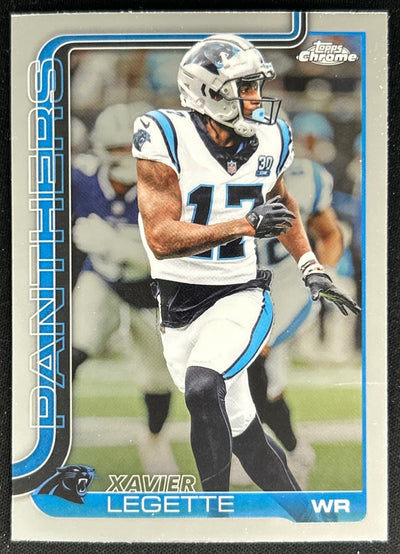 Xavier Legette 2025 Topps Chrome Panthers Sports Trading Cards
