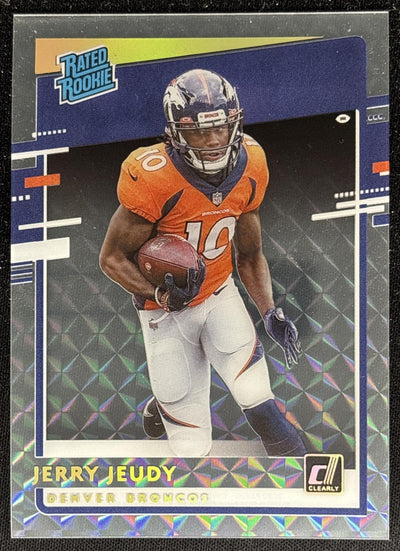 Jerry Jeudy 2020 Chronicles Clearly Donruss Rated Rookie Holo Mosaic Broncos Default Title Sports Trading Cards