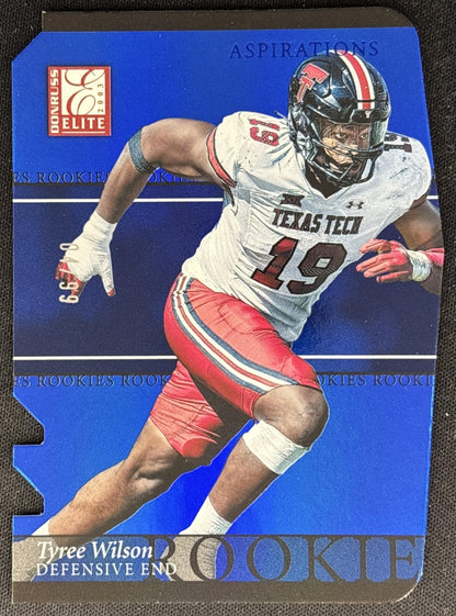 Tyree Wilson 2023 Panini Donruss Elite 2003 Rookies Aspirations Die Cut /99 front
