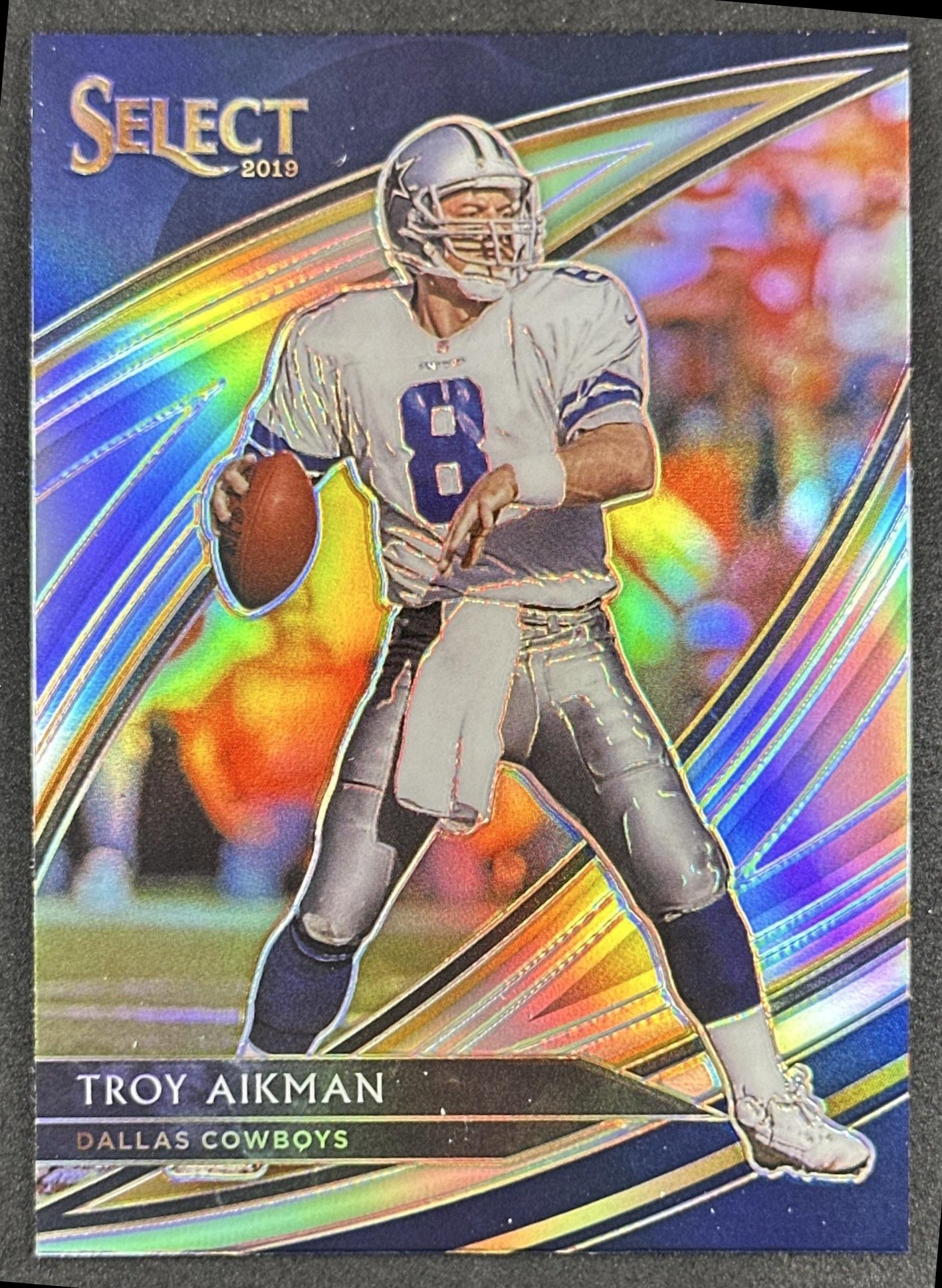 Troy Aikman 2019 Panini Select Silver Prizm Cowboys