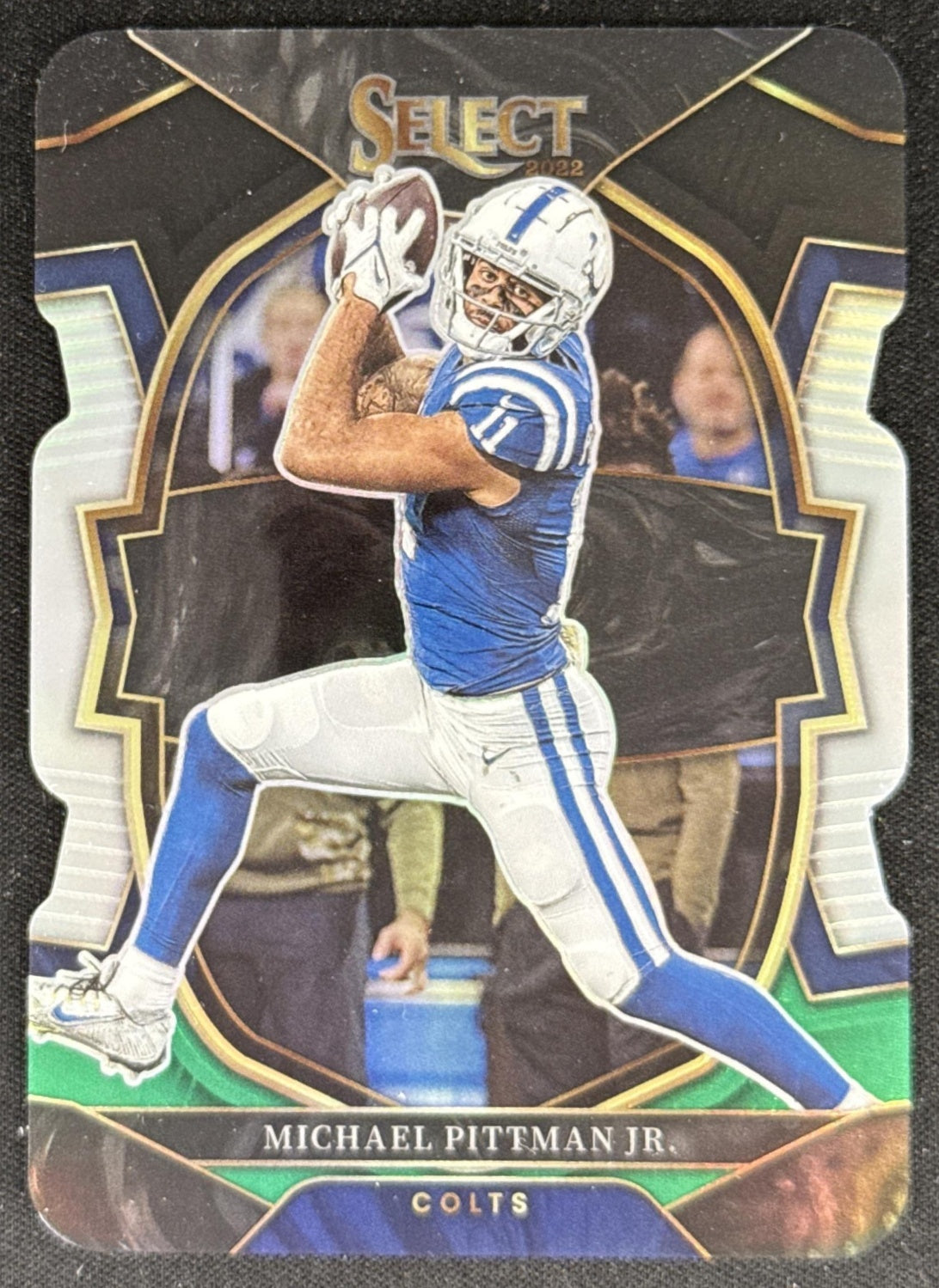 Michael Pittman Jr. 2022 Panini Select Black and Green Prizm Die Cut Colts Default Title Sports Trading Card