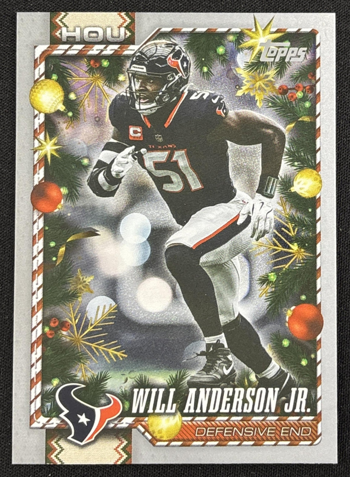 Will Anderson Jr. 2026 Topps Holiday Glitter Texans | Houston Texans Sports Trading Card