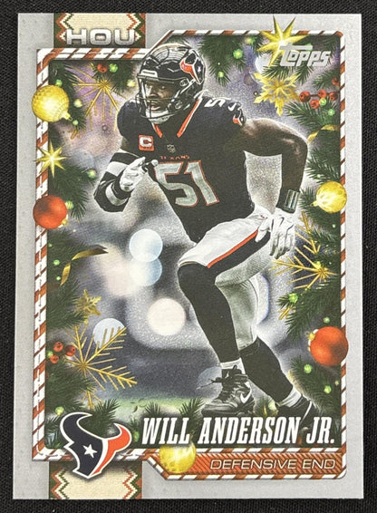 Will Anderson Jr. 2026 Topps Holiday Glitter Texans | Houston Texans Sports Trading Card