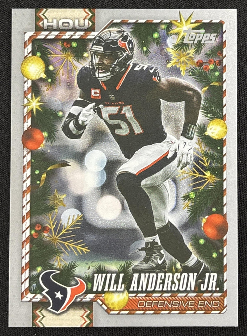 Will Anderson Jr. 2026 Topps Holiday Glitter Texans | Houston Texans