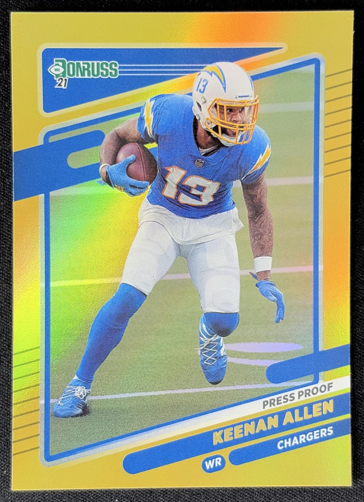 Keenan Allen 2021 Panini Donruss Press Proof Premium Chargers - Los Angeles Chargers