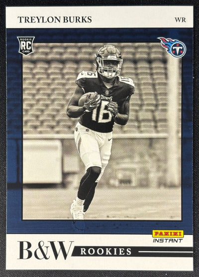 Treylon Burks 2022 Instant Black & White Rookies Titans Sports Trading Card