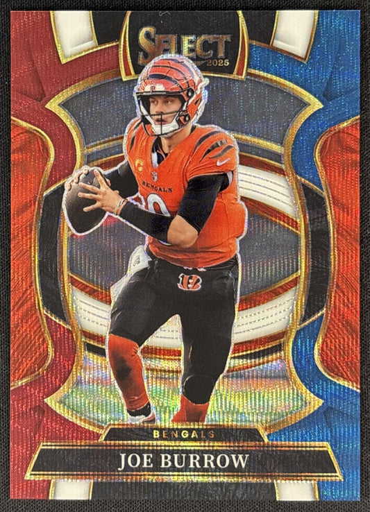 Joe Burrow 2025 Panini Select Concourse Tri-Color Prizm /399 Bengals front