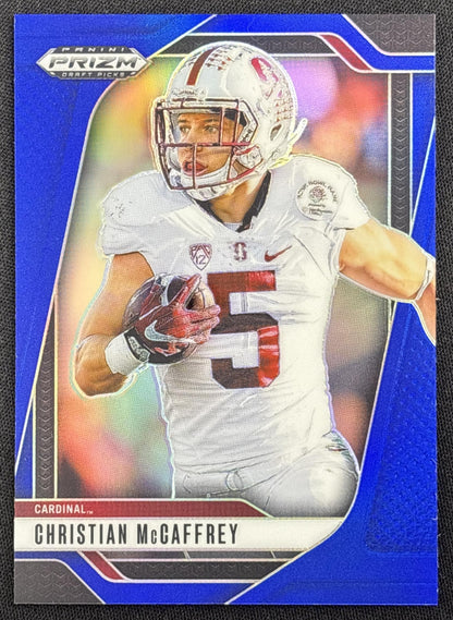 Christian McCaffrey 2025 Panini Prizm Draft Picks Blue /249 Cardinal