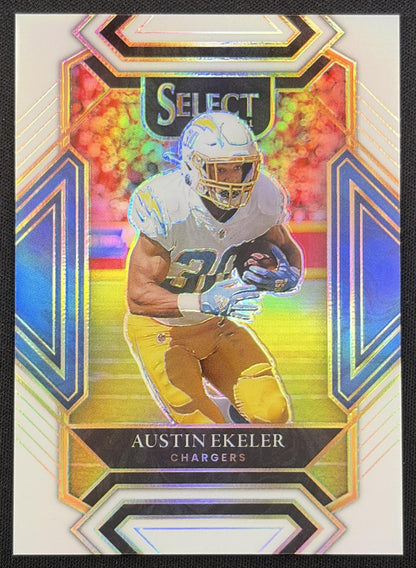 Austin Ekeler 2022 Panini Select White Prizm /35 Chargers