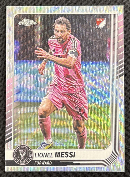 Lionel Messi 2025 Topps Chrome MLS Wave Refractor Inter