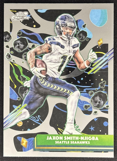 Jaxon Smith-Njigba 2025 Topps Cosmic Chrome Seahawks Sports Trading Cards
