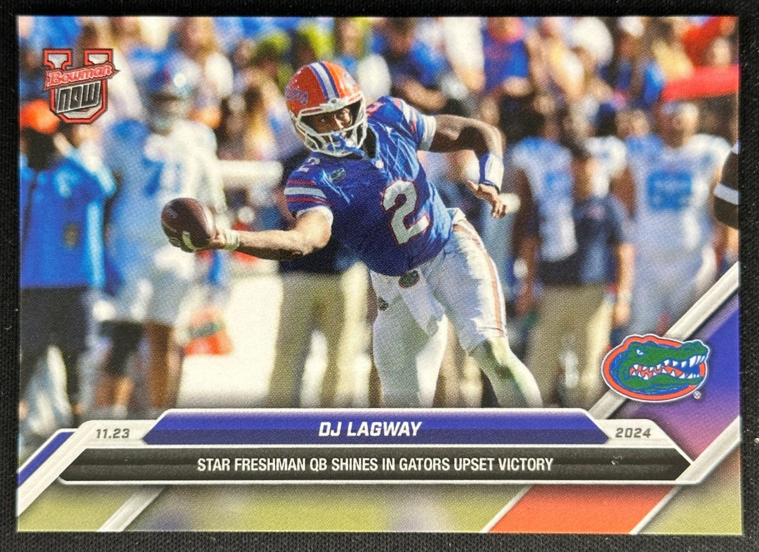 DJ Lagway 2024 Bowman U Now #44 Florida Gators