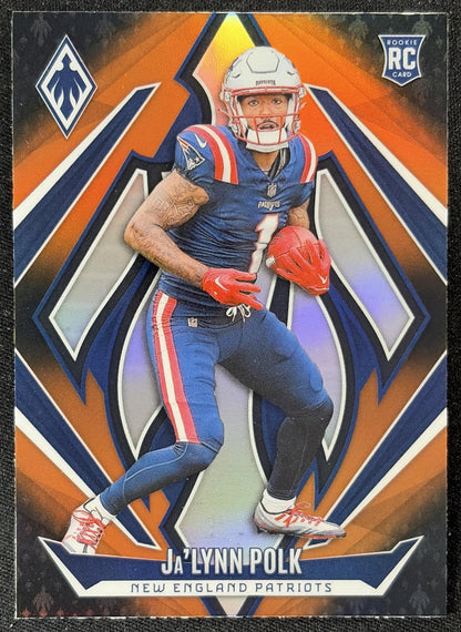 Ja'Lynn Polk 2024 Panini Phoenix Orange Fade Patriots
