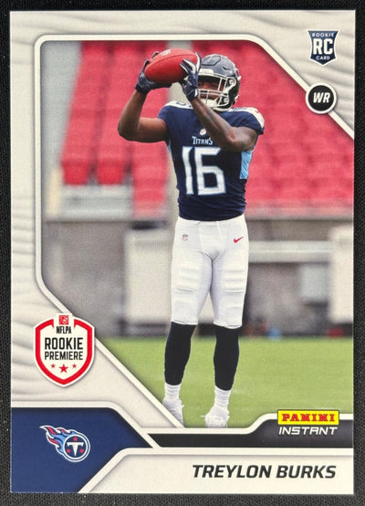 Treylon Burks 2022 Instant NFL RPS First Look Titans Sports Trading Card
