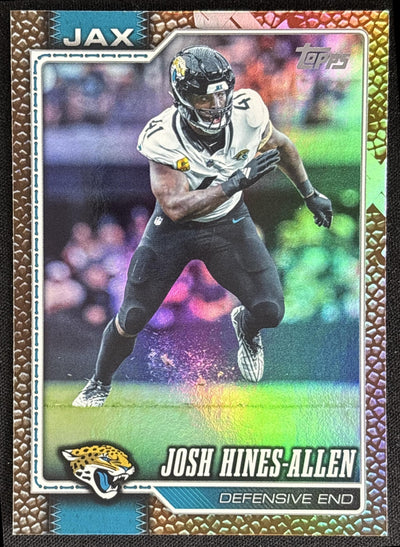 Josh Hines-Allen 2026 Topps Football Leather Foil Jaguars