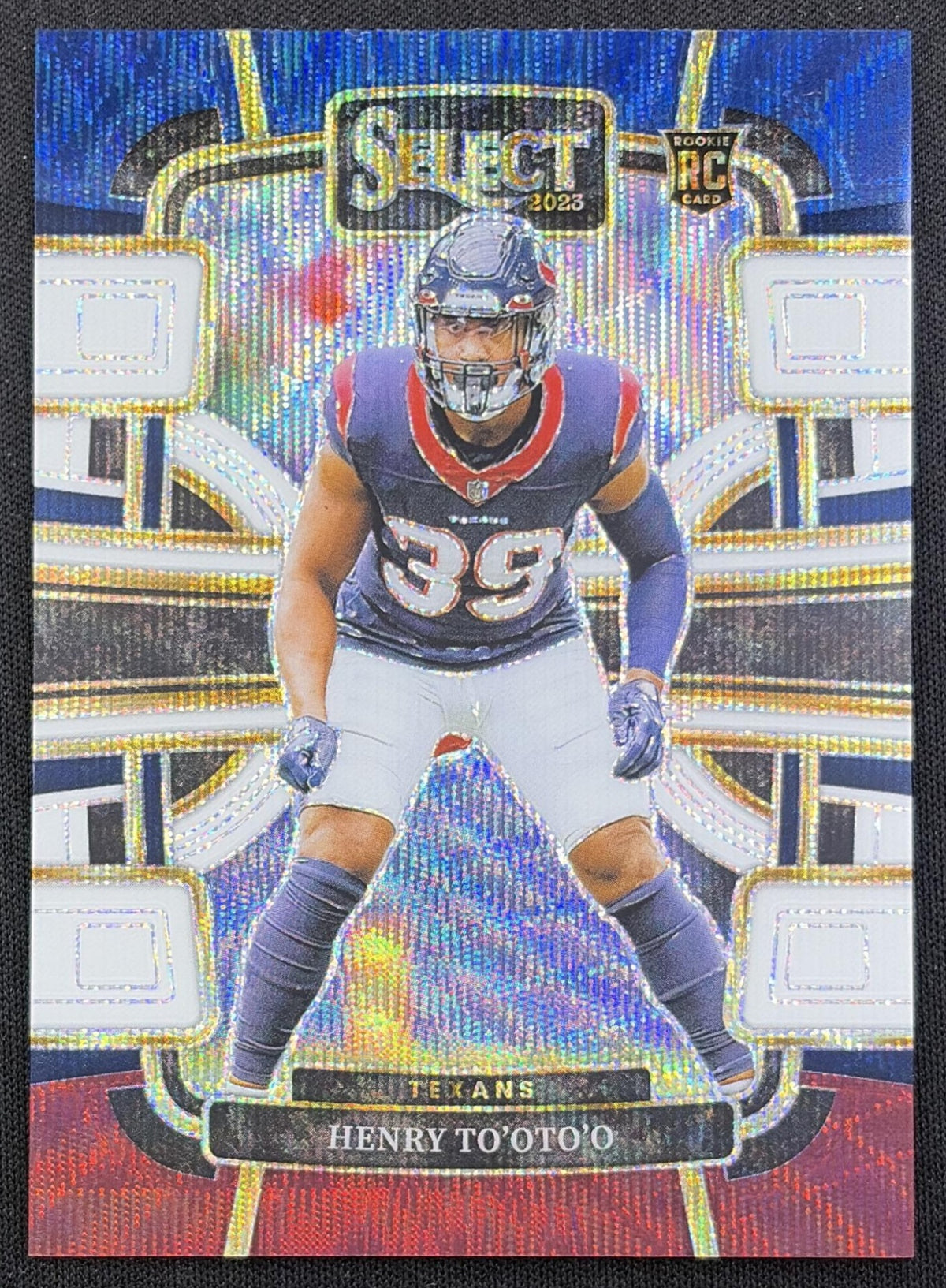 Henry To'oTo'o 2023 Panini Select Tri Color Prizms /259 Texans