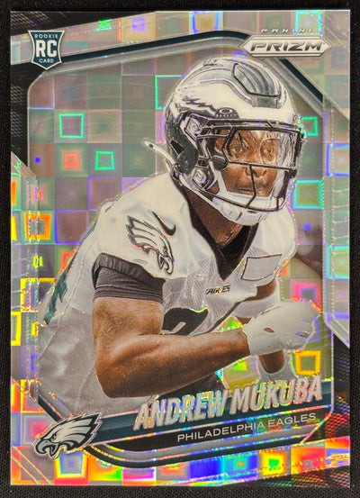 Andrew Mukuba 2025 Prizm Pandora /400 Eagles Sports Trading Cards