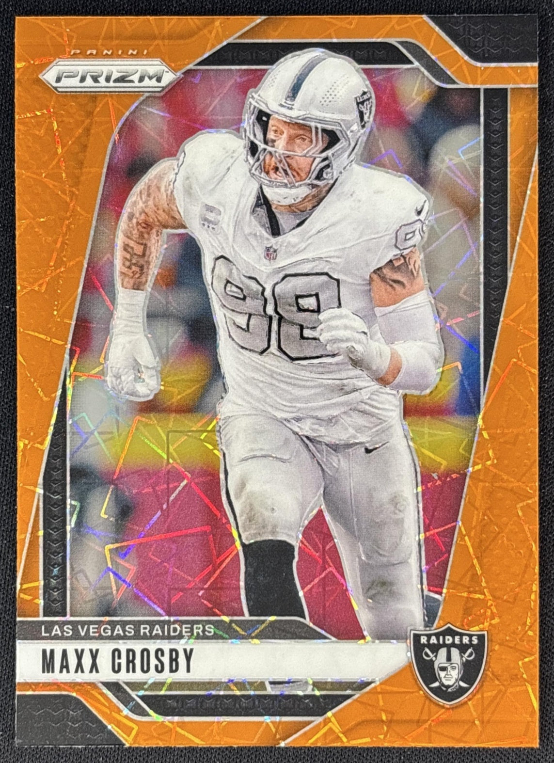 Maxx Crosby 2024 Panini Prizm Lazer Raiders front