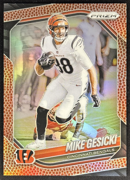 Mike Gesicki 2025 Panini Prizm Pigskin /180 Bengals Default Title Sports Trading Cards