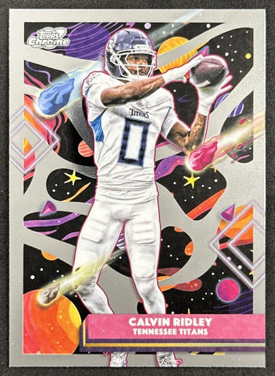 Calvin Ridley 2025 Topps Cosmic Chrome Titans Sports Trading Cards