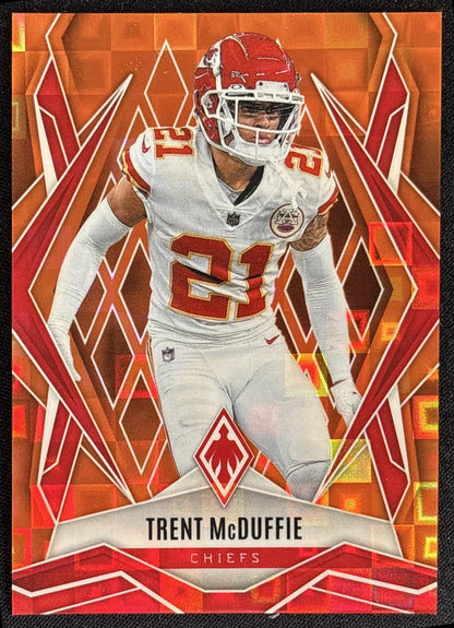 Trent McDuffie 2025 Panini Phoenix Orange Pandora Prizm /189 Chiefs