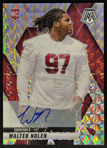 Walter Nolen 2025 Panini Mosaic Rookie Auto Cardinals Sports Trading Cards