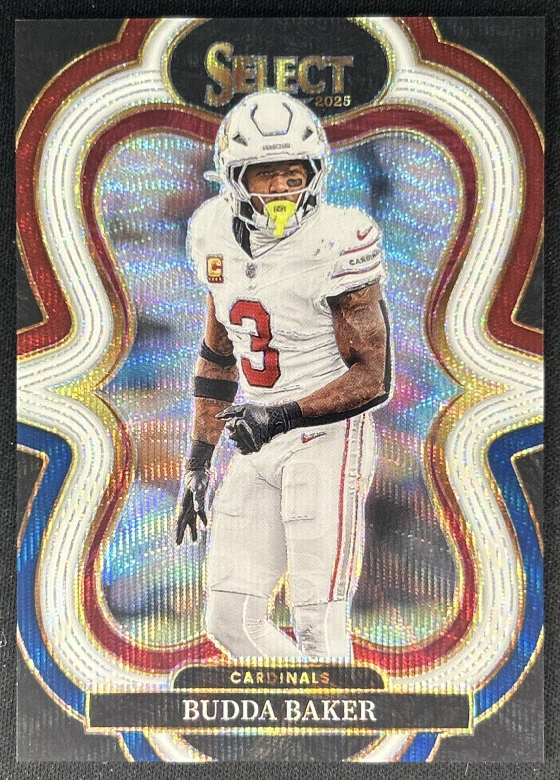 Budda Baker 2025 Panini Select Suite Level Tri-Color Prizm /199 Cardinals