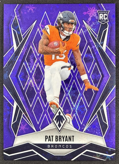 Pat Bryant 2025 Panini Phoenix Purple Winter Prizm /249 Broncos