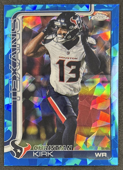 Christian Kirk 2025 Topps Chrome Sapphire Texans