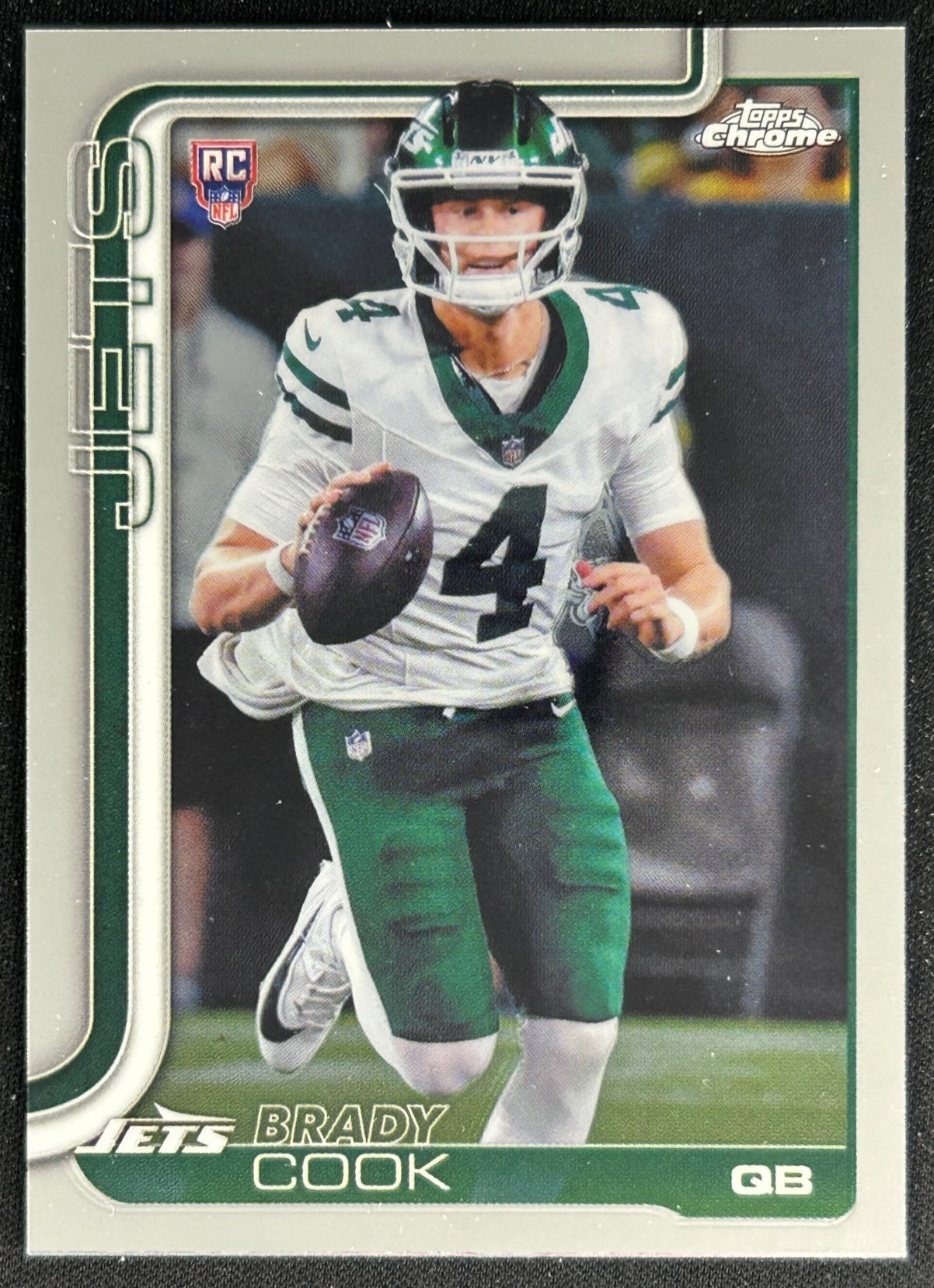 Brady Cook 2025 Topps Chrome Rookie Jets Sports Trading Cards