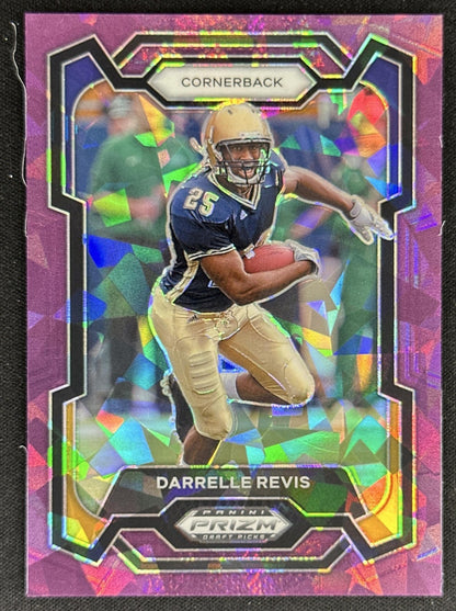 Darrelle Revis 2024 Panini Prizm Collegiate Draft Picks Purple Ice /149