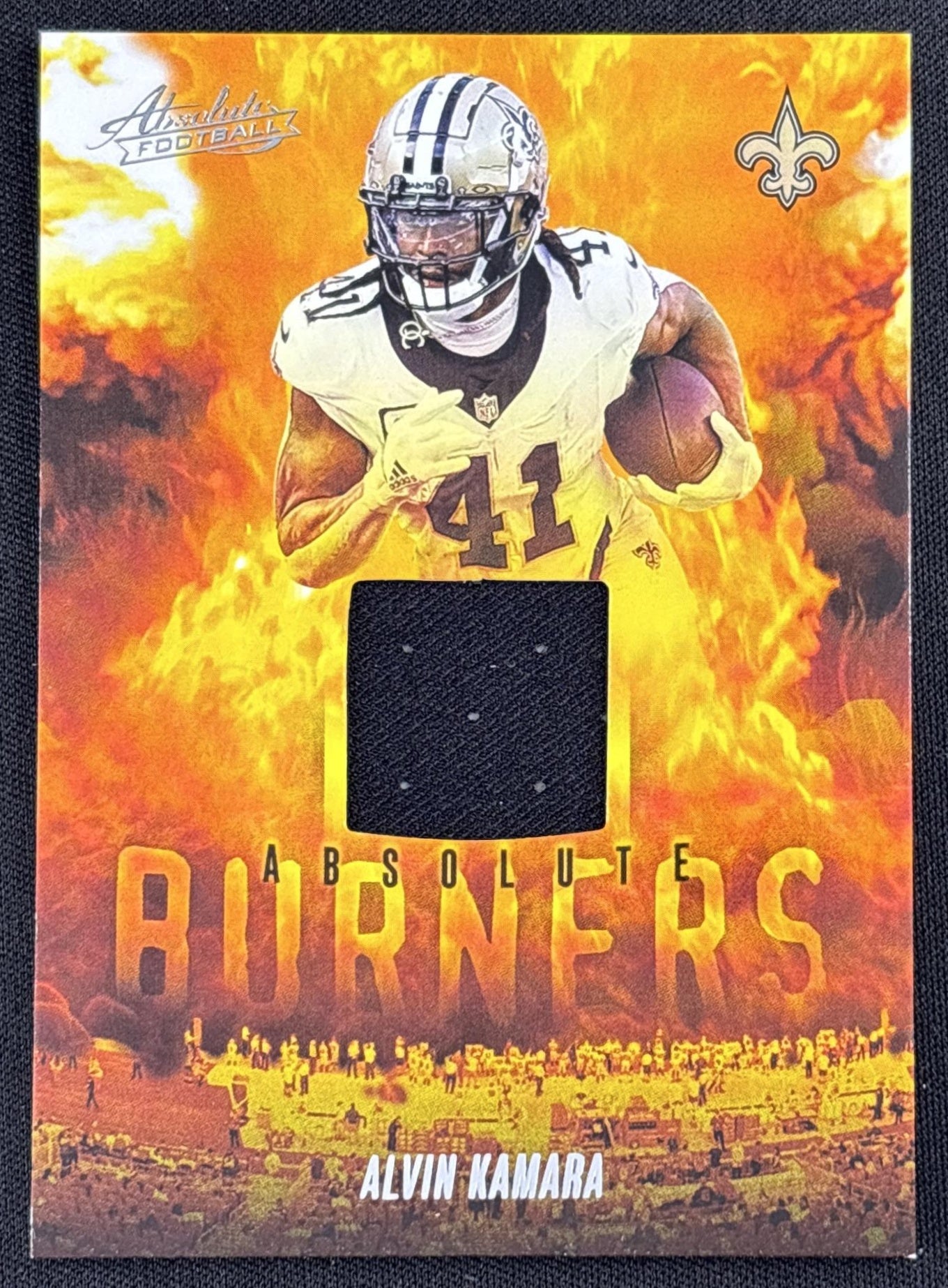 Alvin Kamara 2025 Panini Absolute Burners Saints