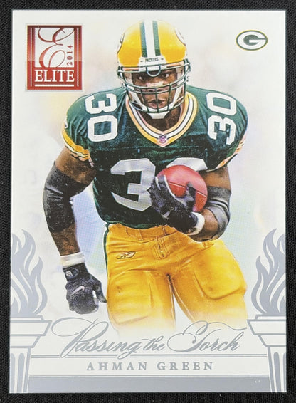 Ahman Green Eddie Lacy 2014 Panini Elite Passing the Torch Silver Packers - Front